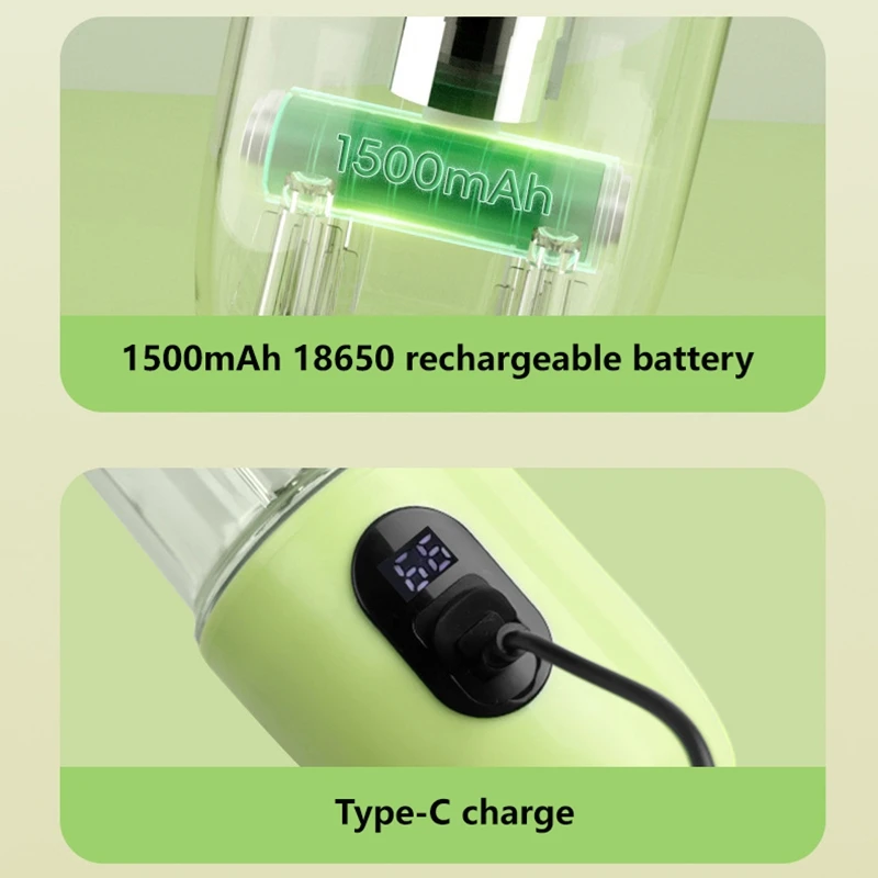 خلاط ميديا المحمول USB القابل لإعادة الشحن اللاسلكي خلاط عصارة صغير لعصير هزة البروتين السفر زجاجة رياضية كوب لصنع العصائر