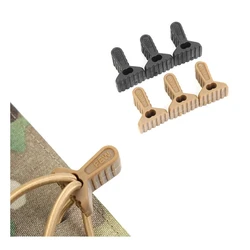Outdoor Tactical Vest, Chest Hanging Accessories, Rubber Pullers, Quick Pull Tab Bag, Safety Buckle, D3CRM, D3CRX, 6Pcs