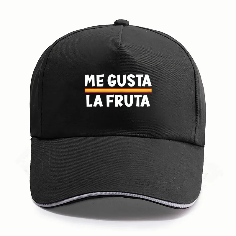 

Me Gusta La Fruta Baseball Cap Funny I Like Fruits Spanish Humor Caps T Shirts For Men Women Casual Unisex Y2k Hat