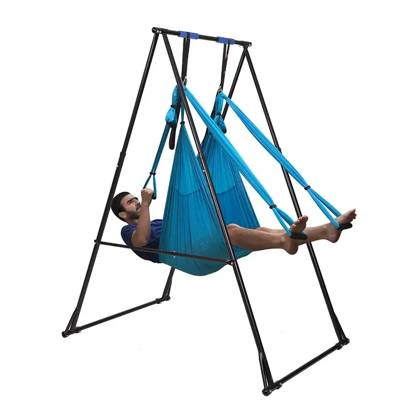 Outdoor Indoor Fitness High Quality Multifunctional Adjustable Air Yoga Hammock Set Frame Bracket Sandbag Bracket Pull Up