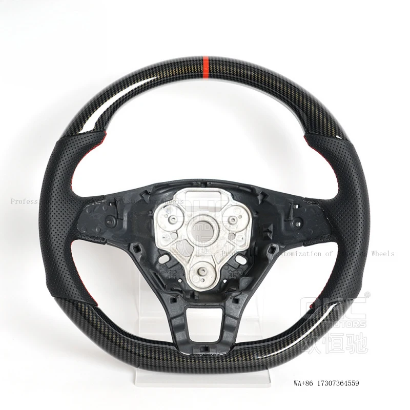 Suitable for 13-18 model German Volkswagen POLO modified high-end walnut wood car steering wheel