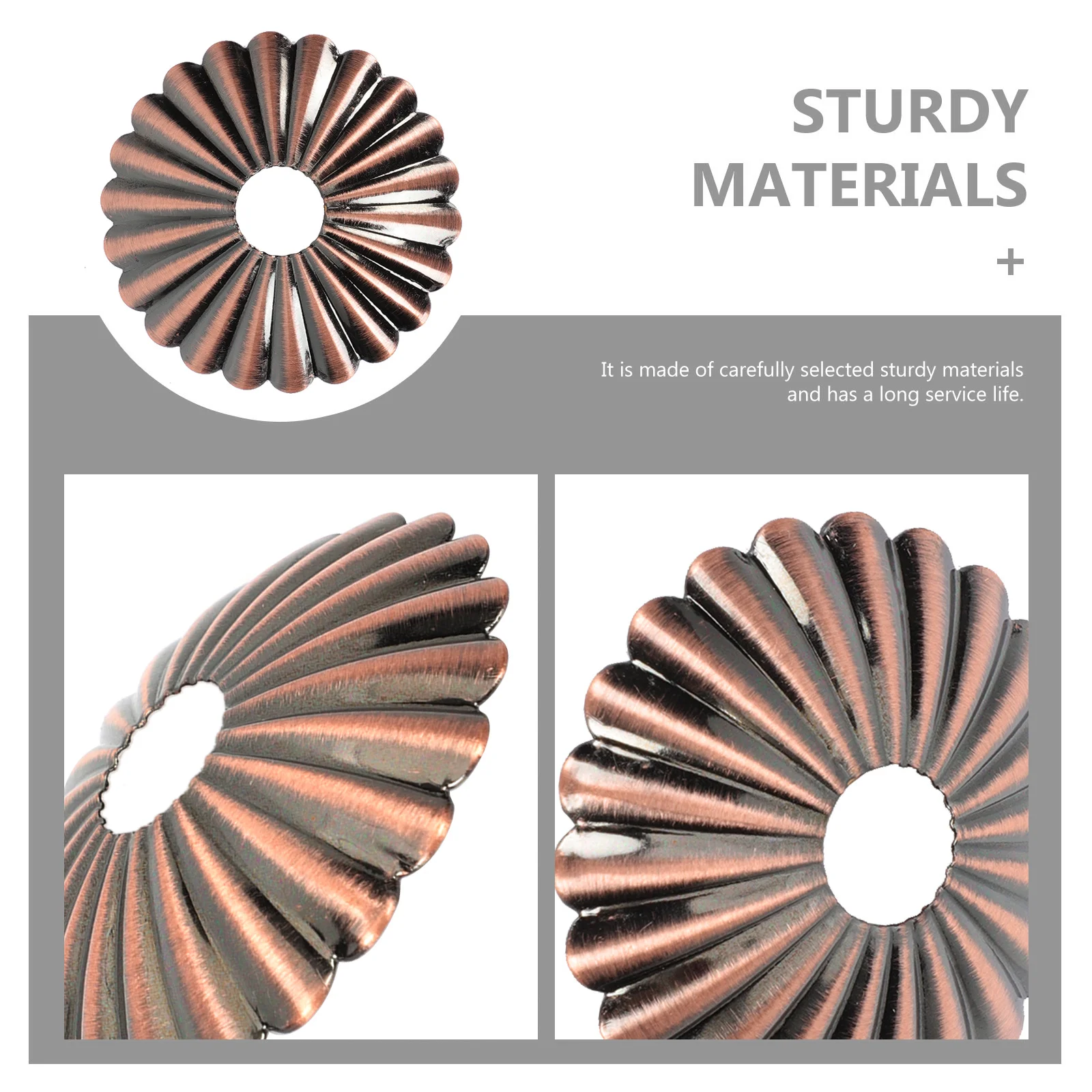 

10pcs Lamp Cover Iron Flower Shaped Light Decoration Table Lamp Gasket Home Decor Retro Style Lighting Plate Cover For Living