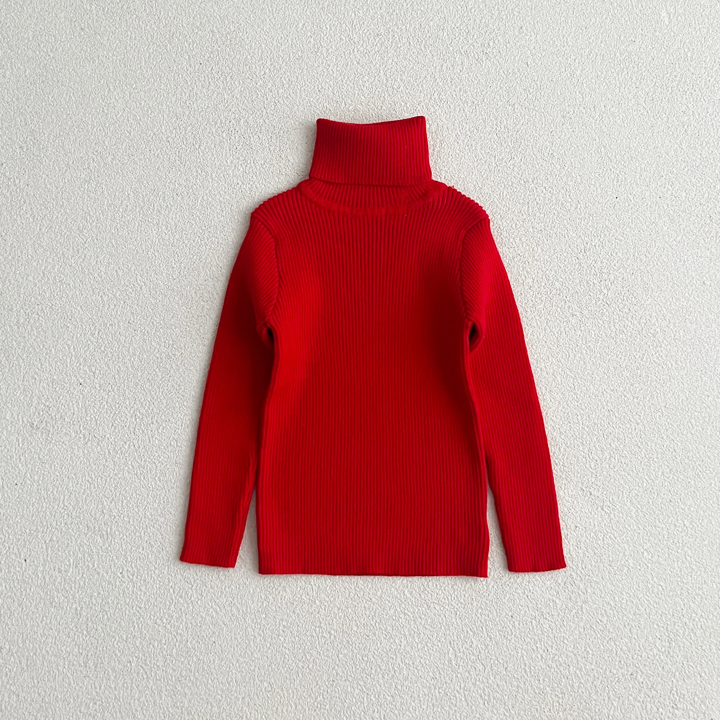 1-6Y Jungen Mädchen Rollkragenpullover Herbst Baby Pullover Kinder Pullover Für Winter Gestrickte Bodenbildung Jungen Pullover Vetement Enfant – Detail 10