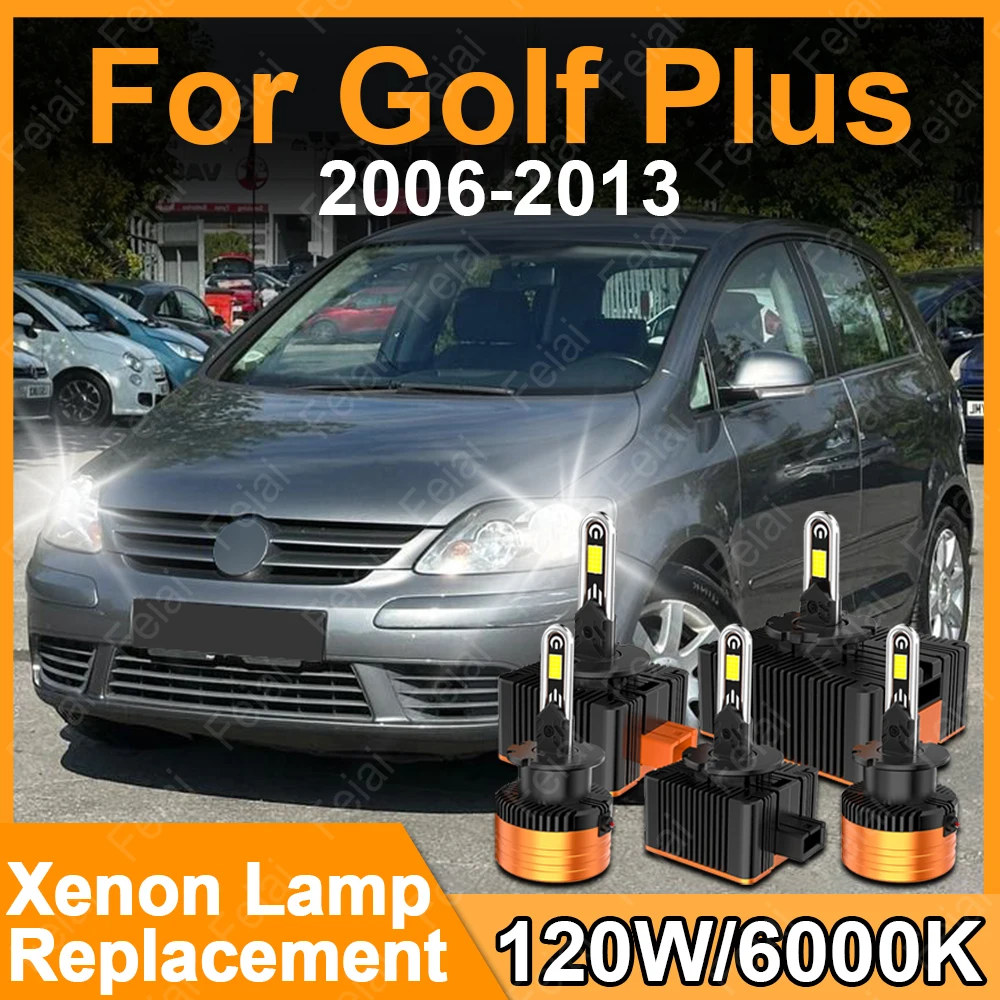 

For Volkswagen VW Golf Plus Headlights D1S LED Canbus Bulb HID Xenon Lamp Replacement 6000K 2006 2007 2008 2009 2010 2011-2013