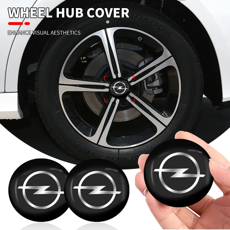 4 Peças Emblemas de Metal de Alumínio Adesivos para Calotas de Roda de Carro para Opel Insignia Astra G J F K Vectra C H Corsa C B D Omega