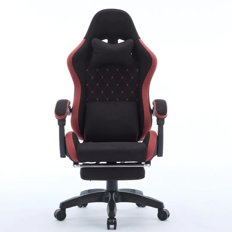 

6 Colors Ergonomic PC Computer Chair Breathable Leathaire Fabric Gaming Chair With Footrest