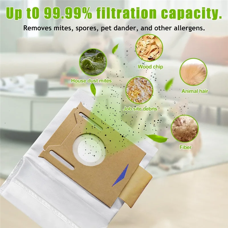 

AT51-Disposable Dust Bag For ECOVACS Deebot T8 AIVI / T8 Max/ N8 Pro Plus / N8 Pro / DX93 Robot Vacuum And Mop Cleaner