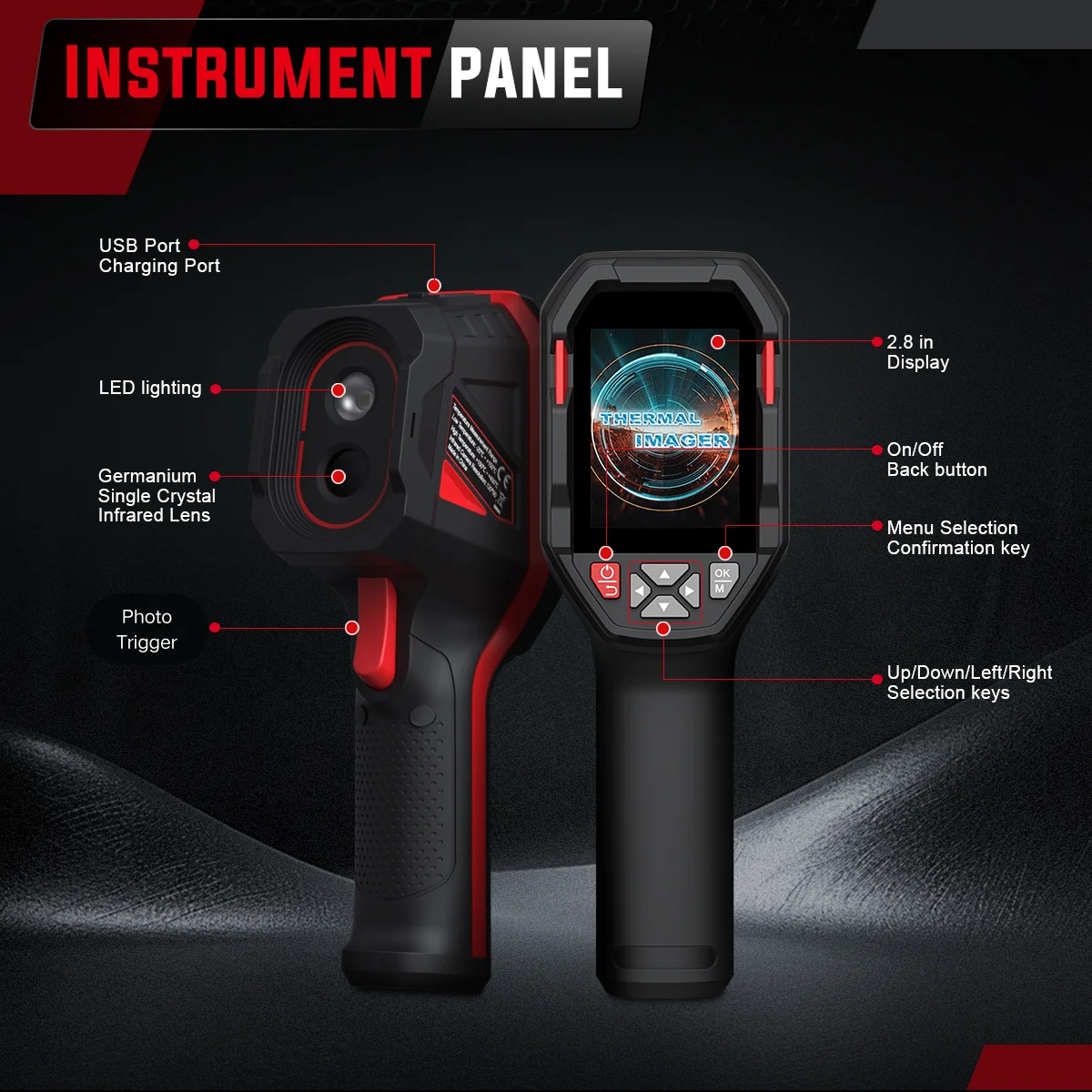 HABOTEST HT821A Macro Lens rechargeable thermal imaging camera