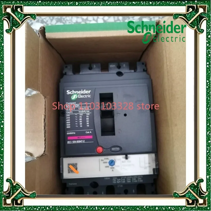 

Original NSX fixed complete plastic case circuit breaker,3P Frame current 250A,70kA, C25H3TM125 C25H3TM160 C25H3TM200 C25H3TM250