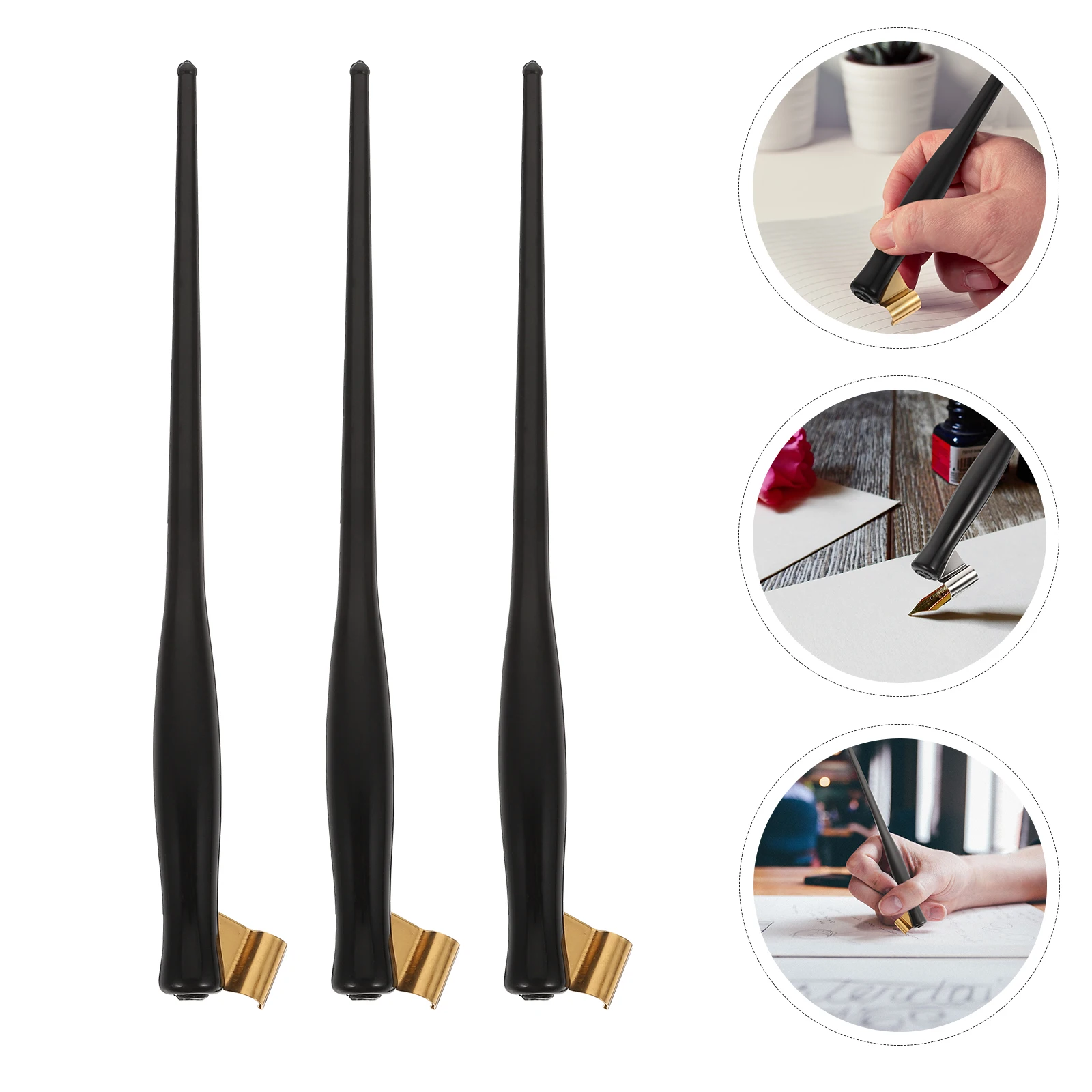 2 قطعة مقابض القلم الراتنج يميل قضبان الخط رسم الكتابة اكسسوارات مكتب اللوازم المدرسية هدية #3