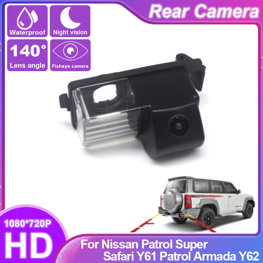 For Nissan Patrol Super Safari Y61 Patrol Armada Y62 Night Vision Rear View Camera Reversing Camera Car Back up Camera HD CCD