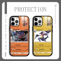 Garchomp Card Introduction Phone Case For IPhone 16 15 14 13 12 11 Pro Xs Max Mini Plus Celulares Hard Funda