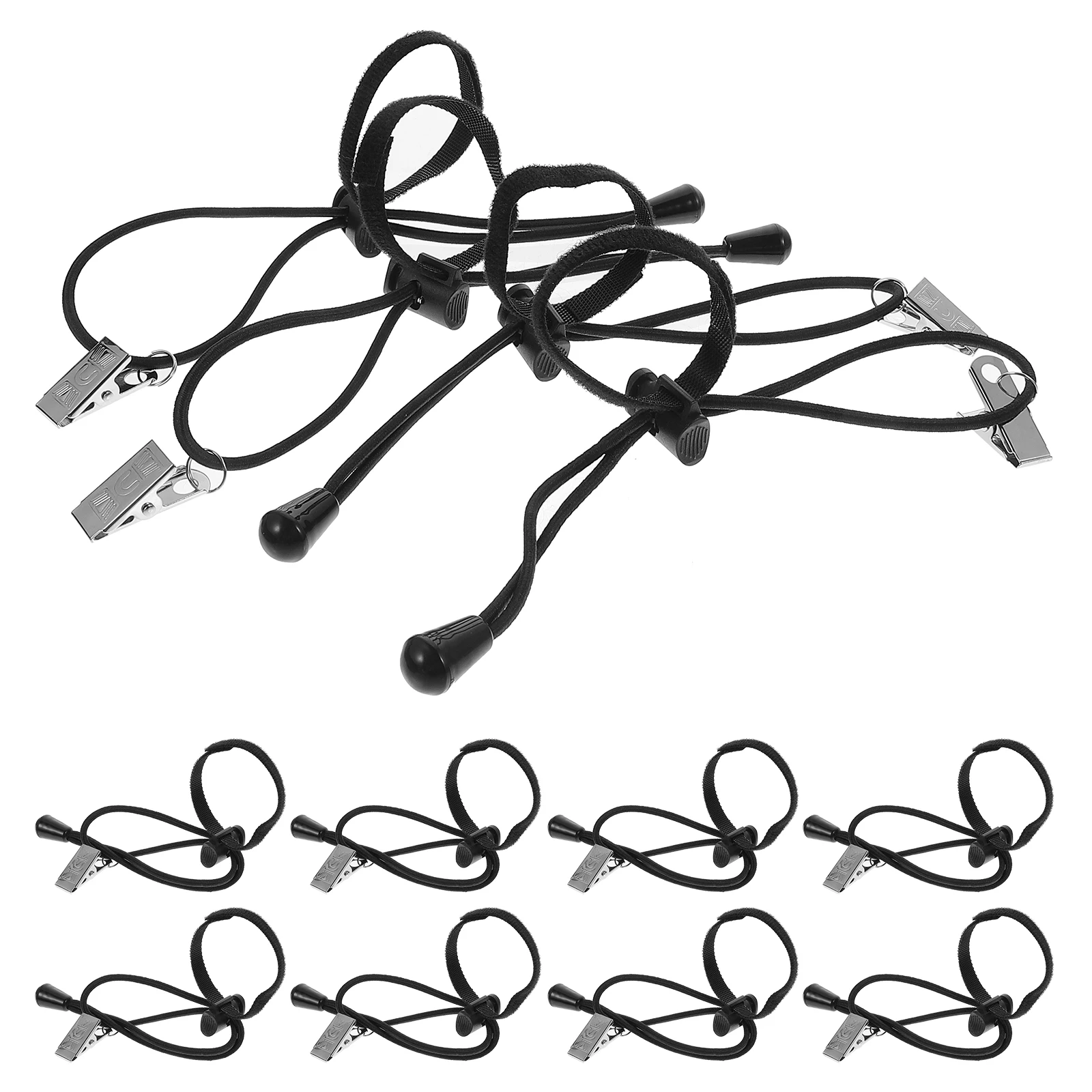 

12Pcs Background Backdrop Holder Clips Set Adjustable Elastic Clamp for Photography Studio Video Backdrop Clip