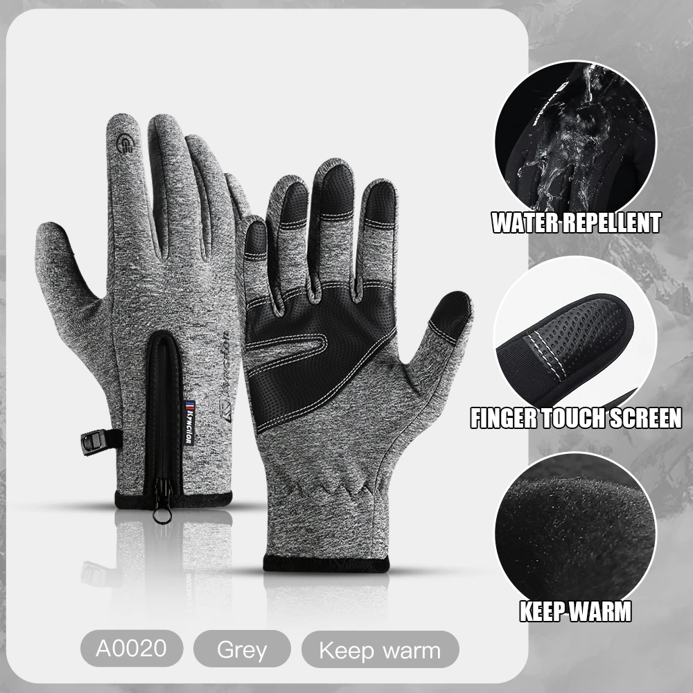 Fietshandschoenen Touchscreen Winterhandschoenen met volledige vingers Waterdicht Guantes Fietsen Skiën Motorrijden Bergbeklimmen Kamperen