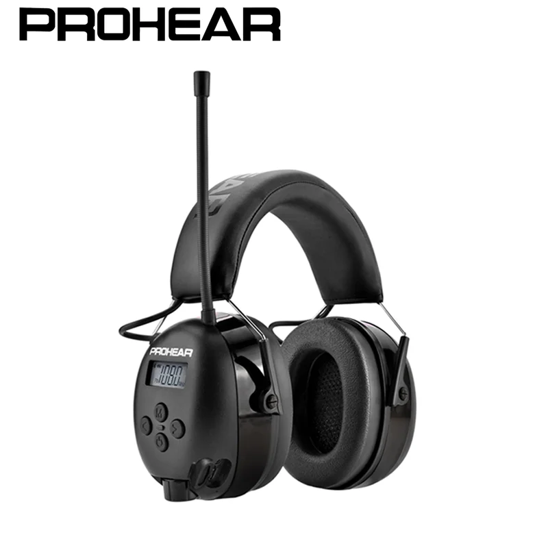 

PROHEAR Bluetooth Hearing Protection Electronic Earmuffs AM/FM Radio 5.0 for Mowing Safety Ear Muffs 2000mAh Lithium Battery