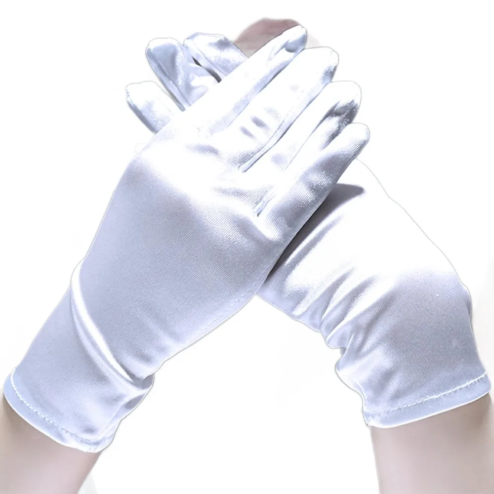 

5 Pair White Cotton Gloves Full Finger Men Women Waiters/drivers/Jewelry/Workers Mittens Sweat Absorption Gloves Hands Protector