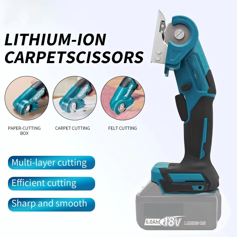 Electric Scissors Cordless Rechargeable Cut Fabric Leather Multifunctional scissors For Makita Battery