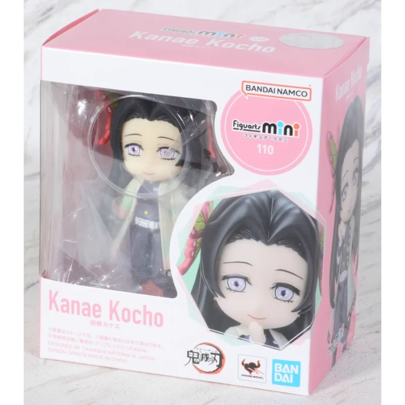 

In Stock Bandai Figuarts Mini Demon Slayer Kochou Kanae Q Version Guanyu Movable Figure Collection Gifts