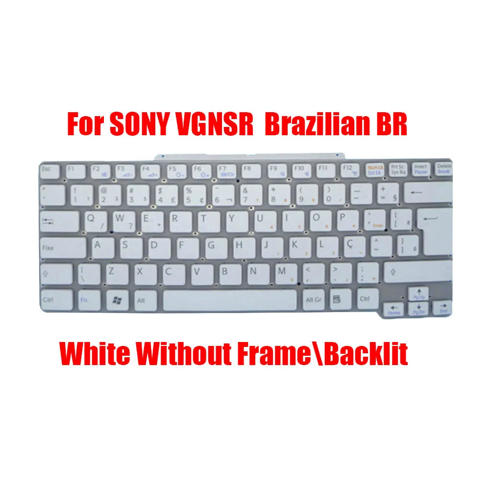 FR GR Laptop Keyboard For SONY VGN-SR VGNSR 148088362 148088231 81-31405001-37 81-31405001-29 148088011 148088312 AR BR JP New