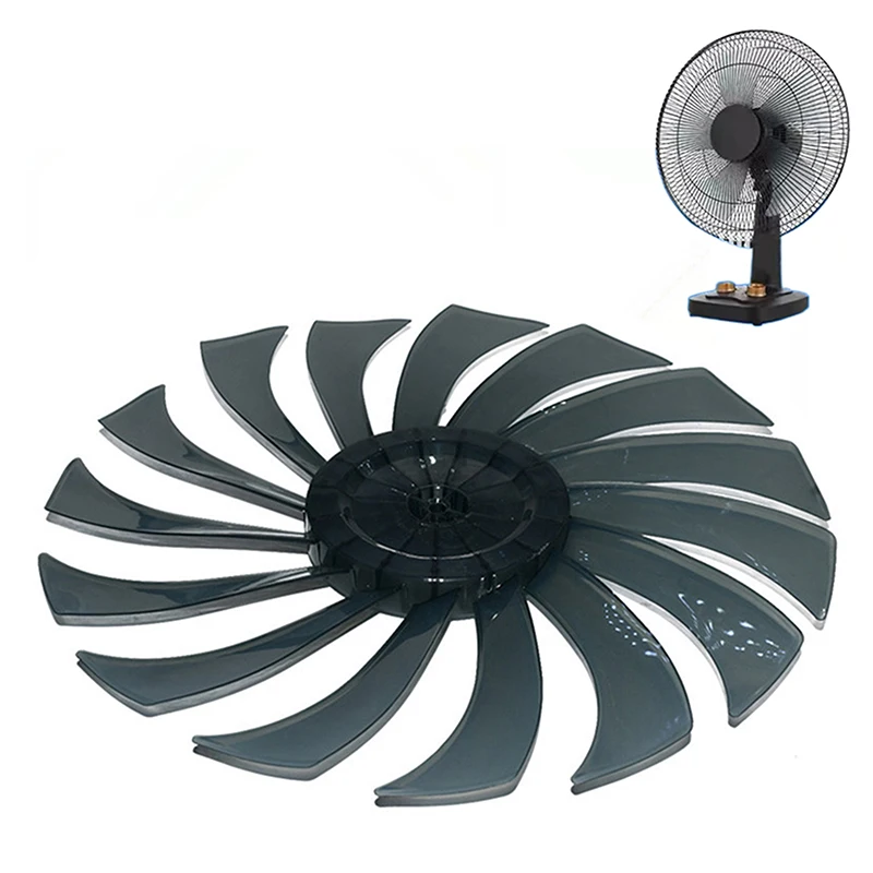 14 Inch Household Plastic Fan Blade Five Leaves With Nut Cover For Pedestal Transparent Table Stand Fanner General Accessories