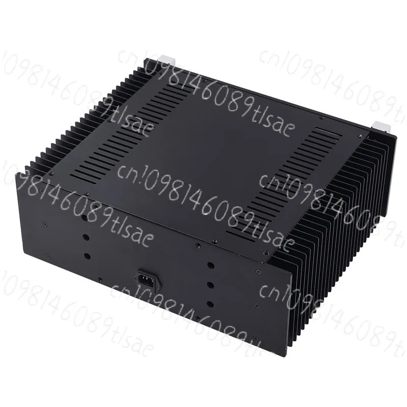 Enclosure Case Amplifier Chassis with two side heat sinks，Diy Audio Amp Accessories，430*350*148mm Power Amplifier Aluminum GZLCD