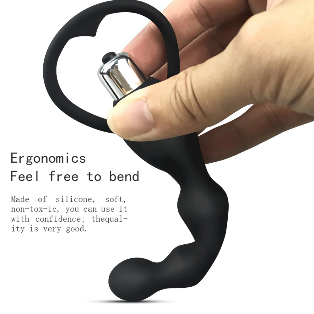 Anal Vibrator Sex Toy for Women Anal Beads Vibrators Gay Prostate Massage Smooth Butt Soft Silicone Plugs Dildo Couple Sex Goods - Image 4