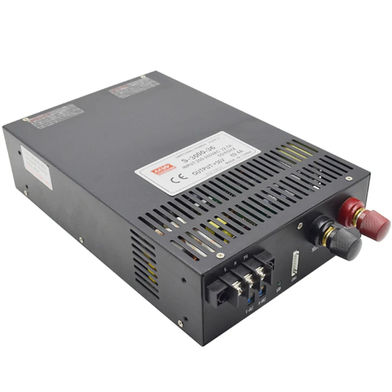 Single-Group Output Switch Power Supply S-2000W Input110V 220V 380V DC12V 24V 36V 48V 60V 72V 80V 110V 220VAC