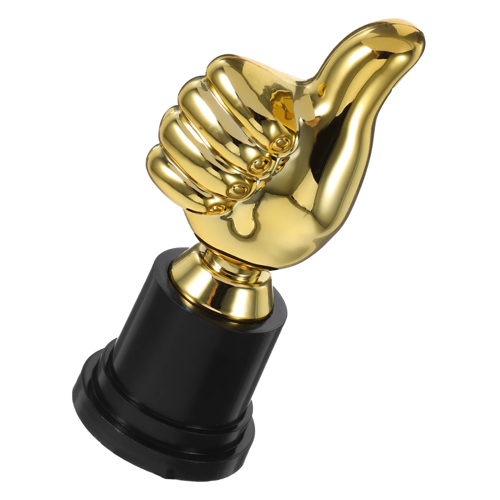 

1pcs Kids Trophy Gifts Mini Award Favors Golden Plastic Thumb Shaped Classroom Competition Sports Party Decorations