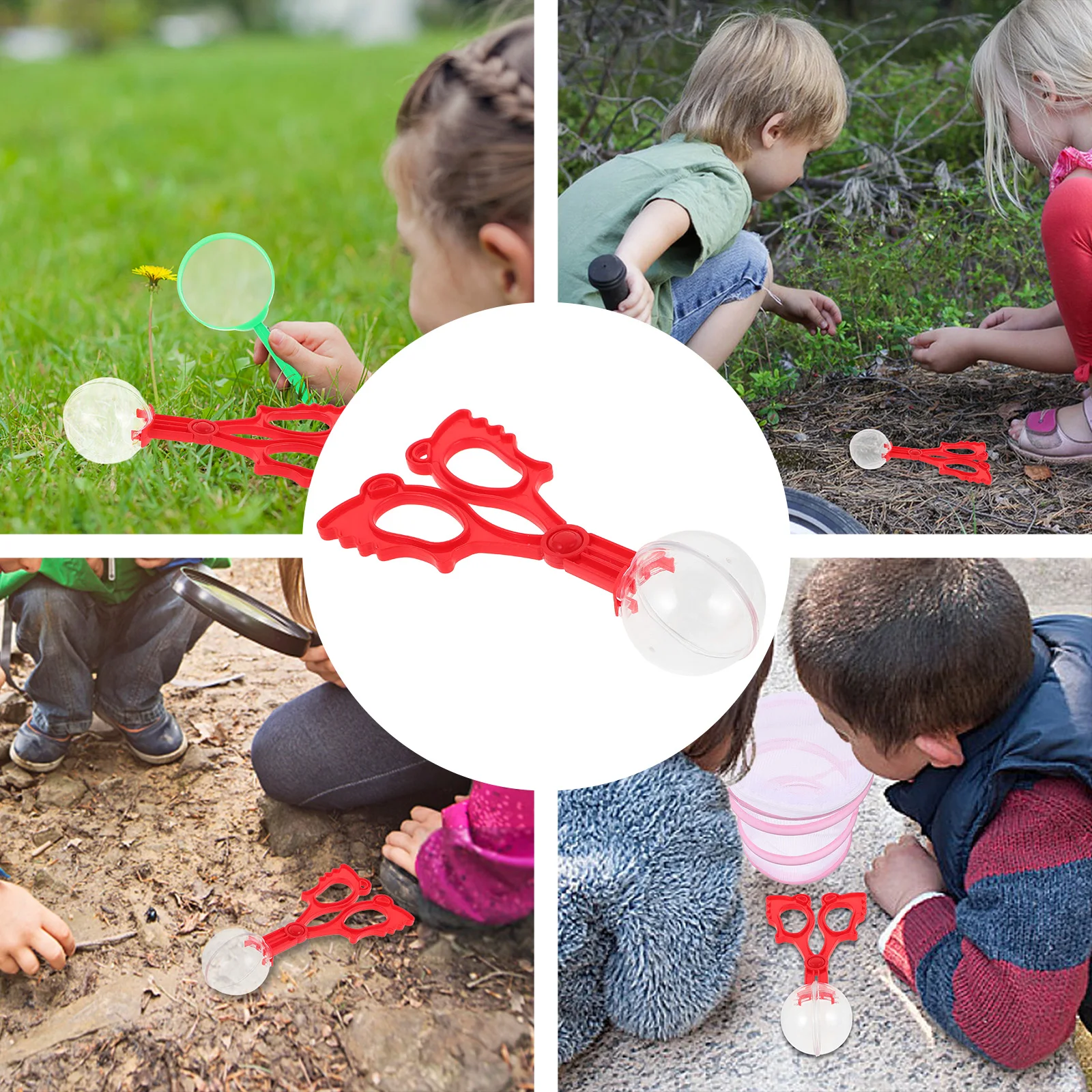 

Tweezers Insect Trap Butterfly Growing Kit Fine Motor Skills Sensory Bin Toddler Grabber Red Clips Child
