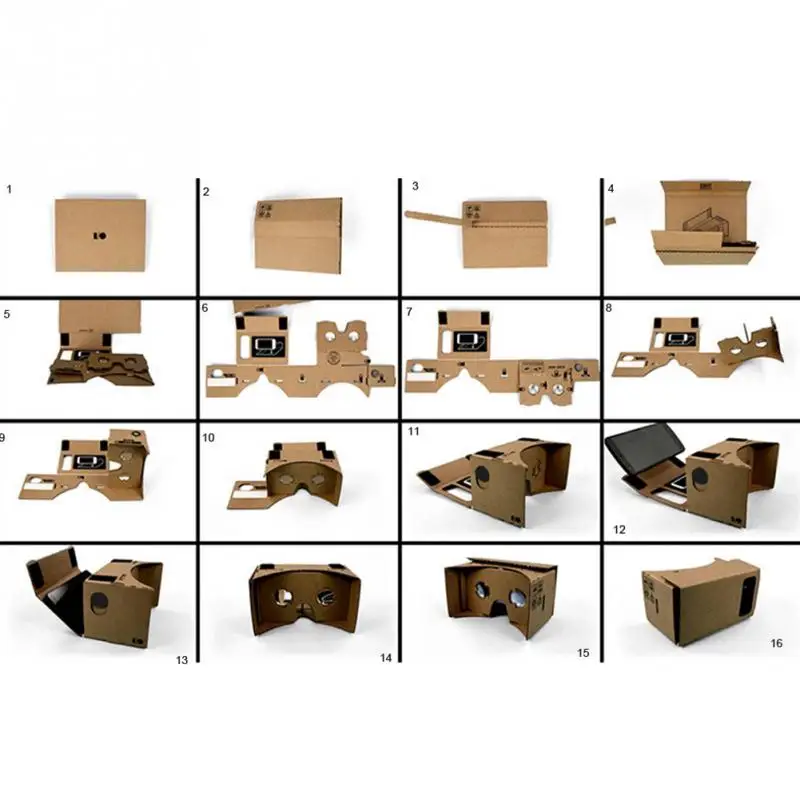 Óculos de realidade virtual portátil google papelão óculos 3d vr filmes para iphone smartphones fone de ouvido para xiaomi