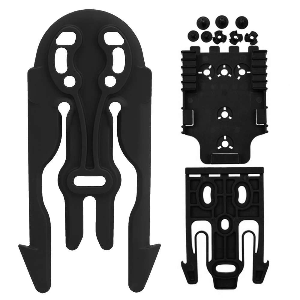 Molle Locking Fork and Quick Locking System QLS19 22 Kit, Tactical Holster Receiver Plate Attachment Adapter Huntng Accessories