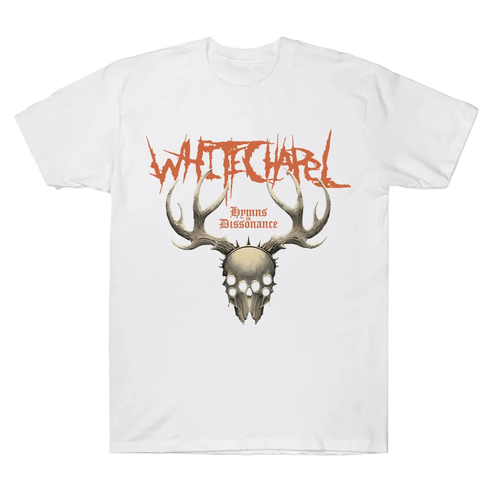 T-shirt in cotone Whitechapel Whitechapel Hymns in Dissonance T-shirt grafiche Retro gotico casual girocollo manica corta unisex