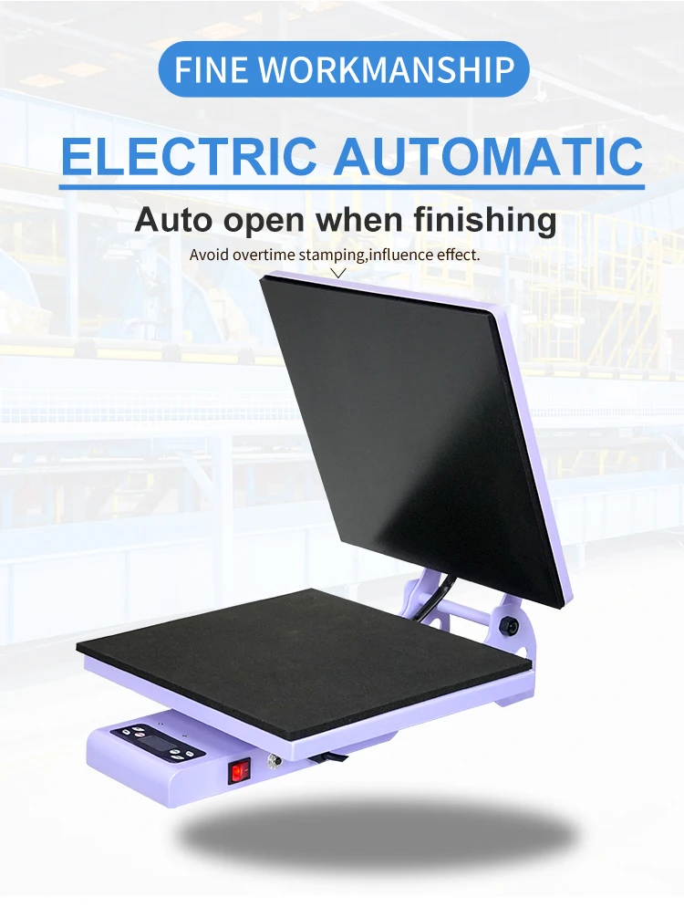 Colorking Melhor Sublimação Automática 16x20 Polegadas Impressora Camiseta Meia Máquina de Imprensa de Calor