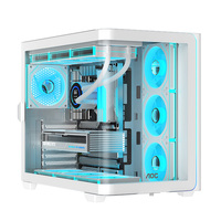 AOC Jingtian Bow CG455 Sea View Room Chassis Integrated Curved Glass Desktop Computer Main Case atx360 Water Cooling