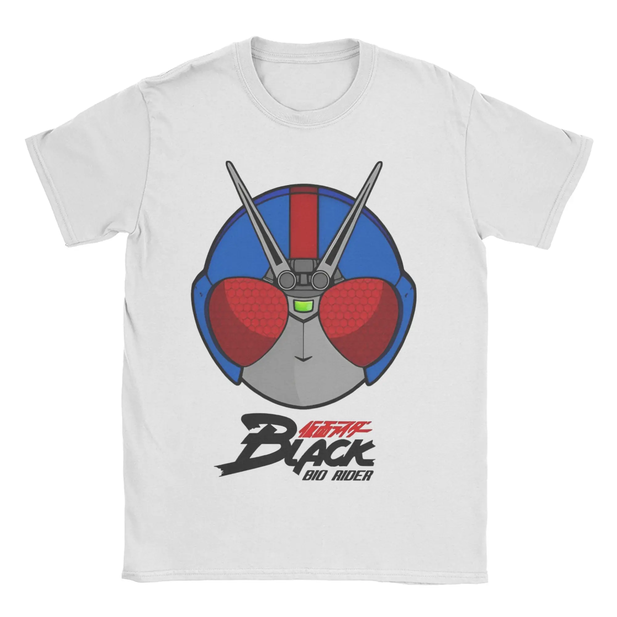 Vintage Kamen Rider Black Bio Rider T-Shirts for Men Women 100% Cotton T Shirt  Short Sleeve Tee Shirt Birthday Present Clothing