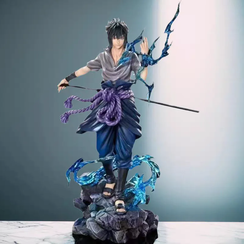 Bandai HOT S 23cm Naruto Anime-Figur Uzumaki Naruto Uchiha Sasuke Actionfigur PVC-Statue Desktop-Ornament Sammlerstück Geschenk