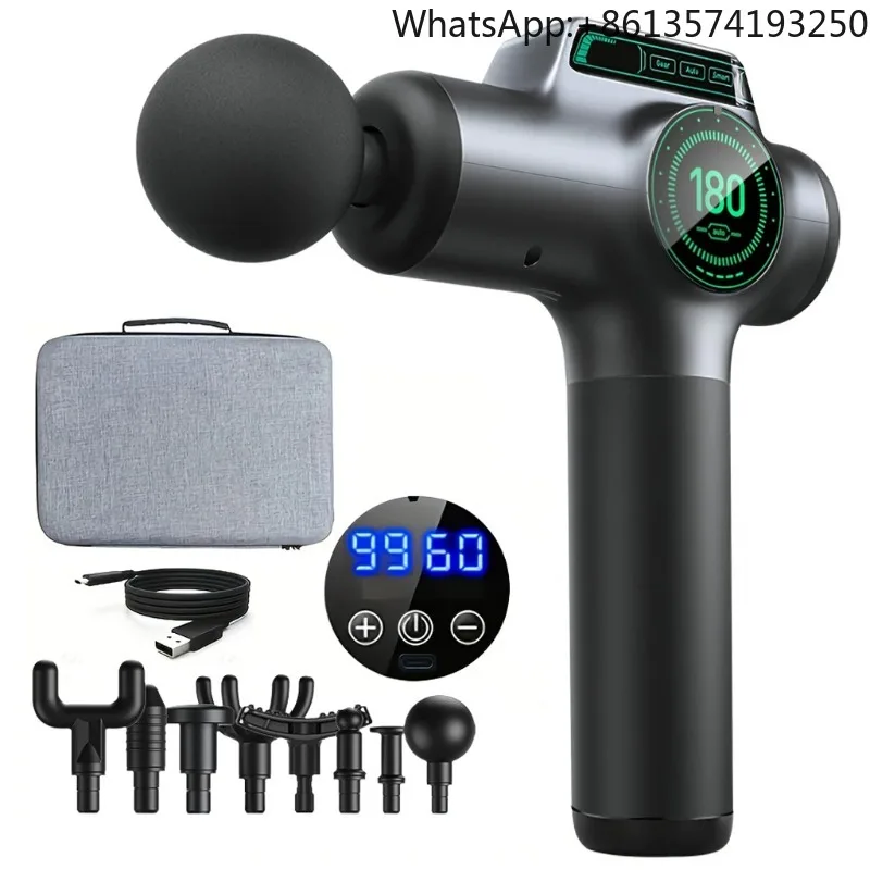 

【Best-selling】 Rechargeable Deep Tissue Massage With Storage Case High Power Percussion Therapy For Muscle Relaxation And Recov