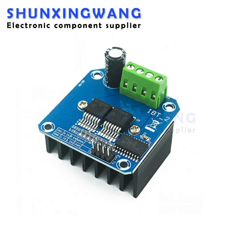 High power intelligent vehicle motor drive module BTS7960 43A current limiting control semiconductor refrigeration drive