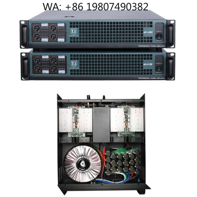 

1300W Four-Channel Transformer Power Amplifier, High-Performance Pro Audio Gear for Professional Stage Speaker System Matching