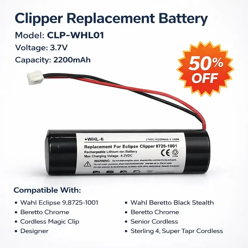 For Wahl Senior Cordless Haircut Battery 93837-001