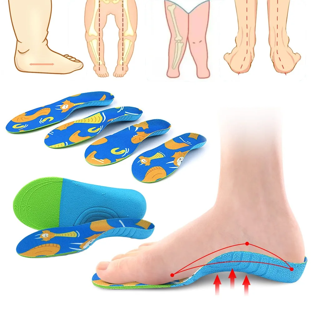 Arch Support Kinder Bogen Einlegesohlen Kissen Polsterung Einlegesohle Fuß Stoßdämpfer Orthesen Einlegesohle Plattfuß Orthopädische