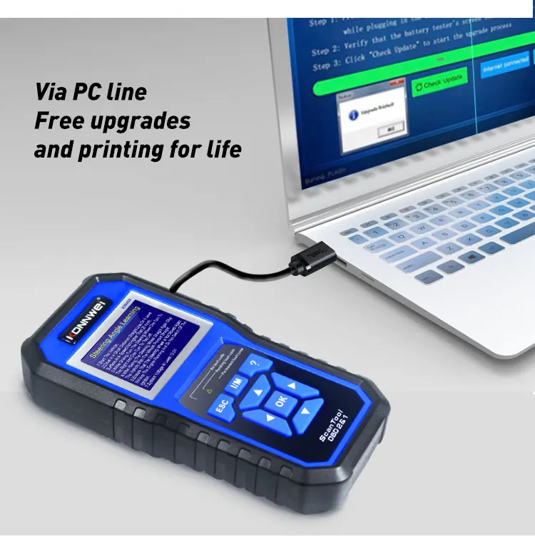 OBD2 Scanner, Full System Diagnostic Tool, ABS Transmission TPMS Code Reader For VW Audi Skoda SEAT - view 6