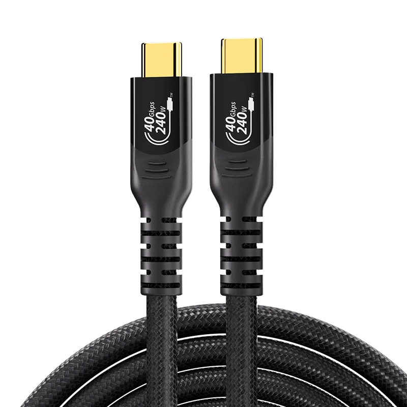 

USB4 Cable 8K USB C 240W Charging Cable 80Gbps USB-C Data Cable Compatible with Thunderbolt 4/3 Type-C Laptop Hub Docking