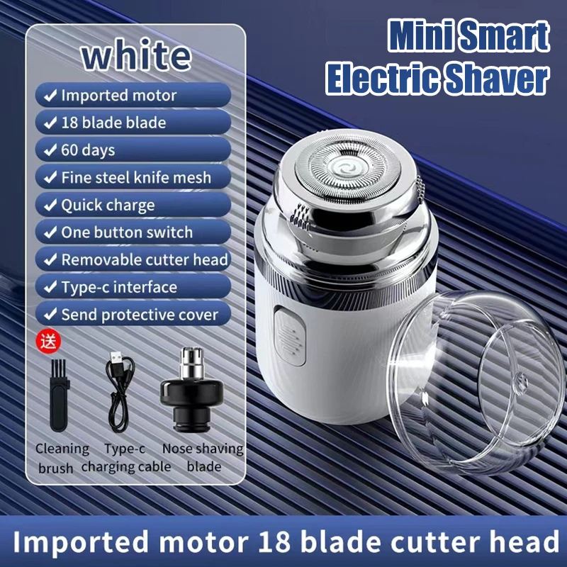 2 In 1 Mini Rasoio Elettrico Naso Tagliacapelli Rasoio Da Viaggio da Uomo Ricaricabile Naso Taglio Dei Capelli Rasoio Lavabile Rasoio Elettrico