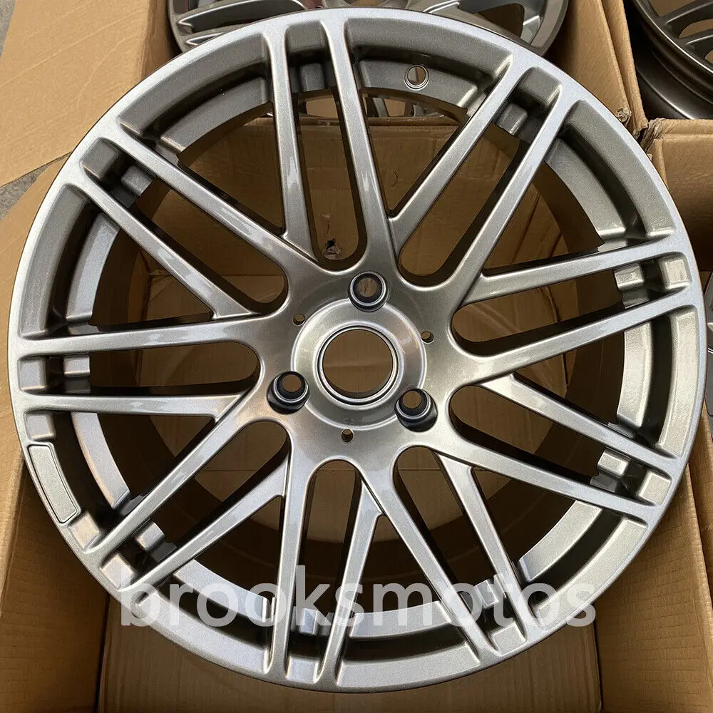 2개 17X7 17인치 멀티 스포크 B 스타일 휠 림은 스마트 포투 3X112 그레이에 적합합니다.