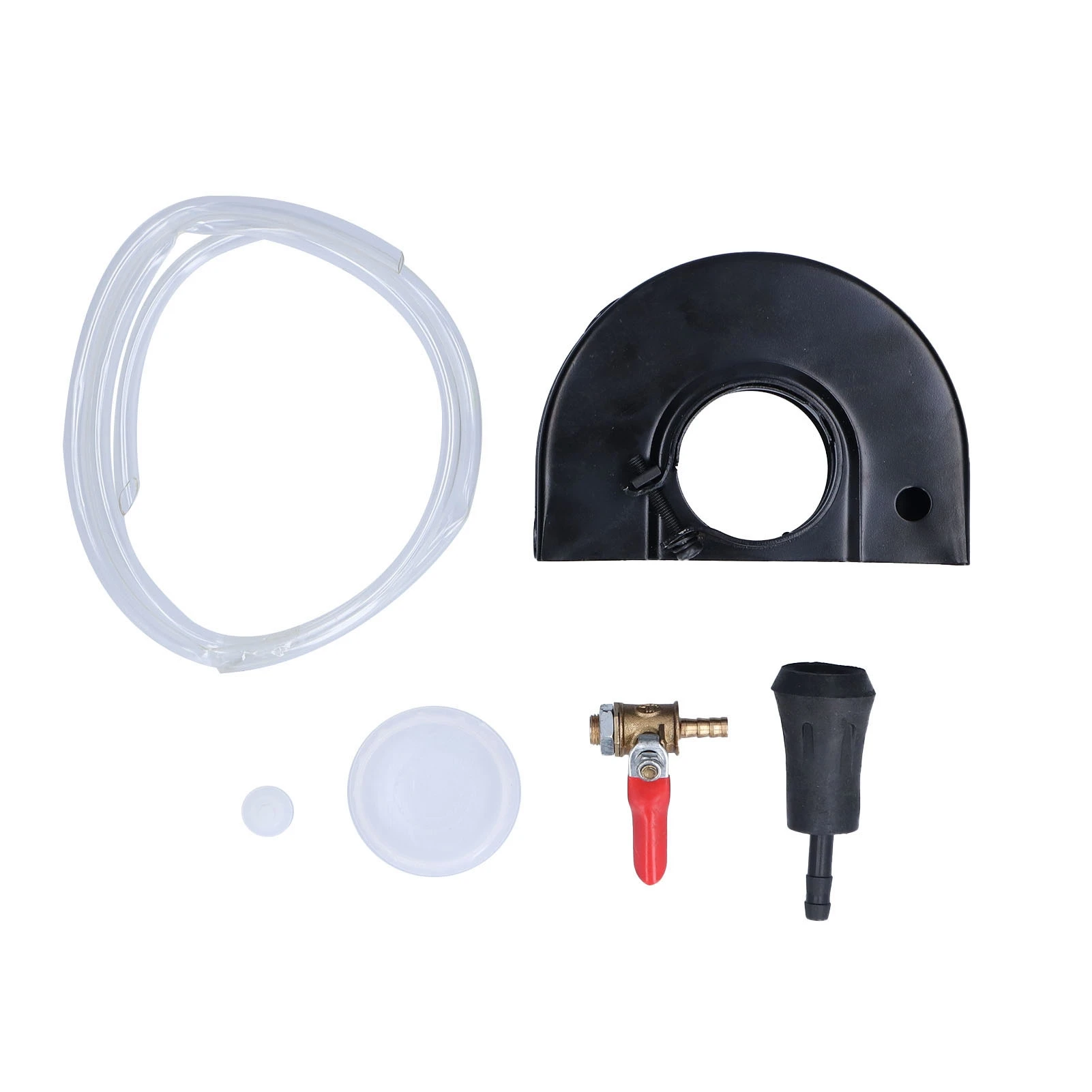 Angle Grinder Dust Cover Adjustable Water Outlet Surface Grinding Dust Shroud with 1/4in Valve