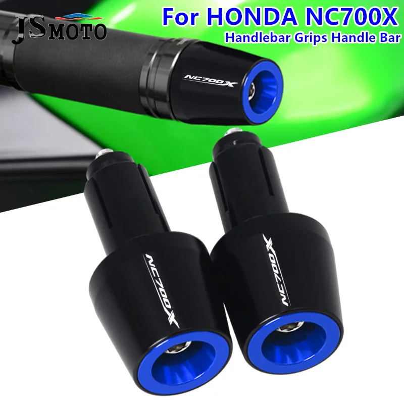 For HONDA NC700X NC 700X nc700x Motorcycle accessories CNC Handlebar Grips Sliders Cap Plug 7/8'' 22MM Motorbike Handle Bar Ends