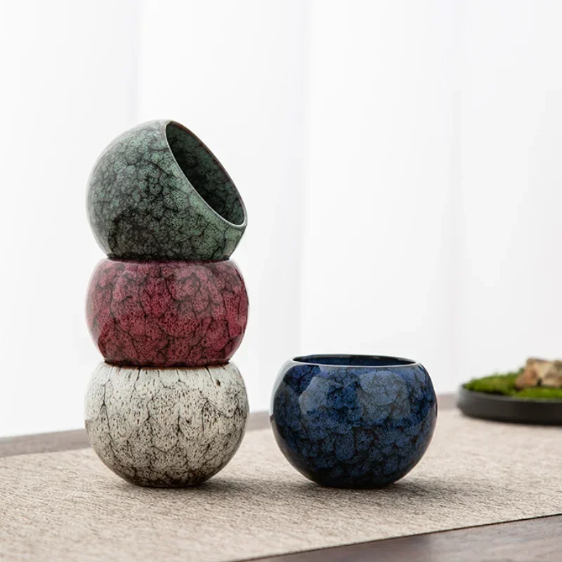 ‌ "Copo de dragão de cerâmica ecológico – esmalte reativo não tóxico de 150ml, design de alça ergonômica para uso diário de café expresso/chá"