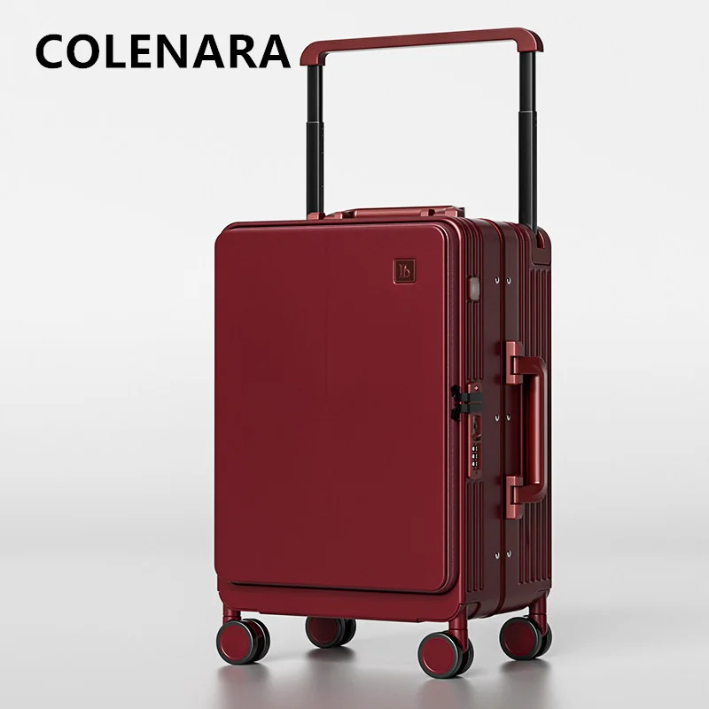 COLENARA Großer Koffer aus ABS+PC, Bordgepäck, Studenten-Trolley, Damen-Kombikoffer, 20/24/26/28 Zoll Reisegepäck