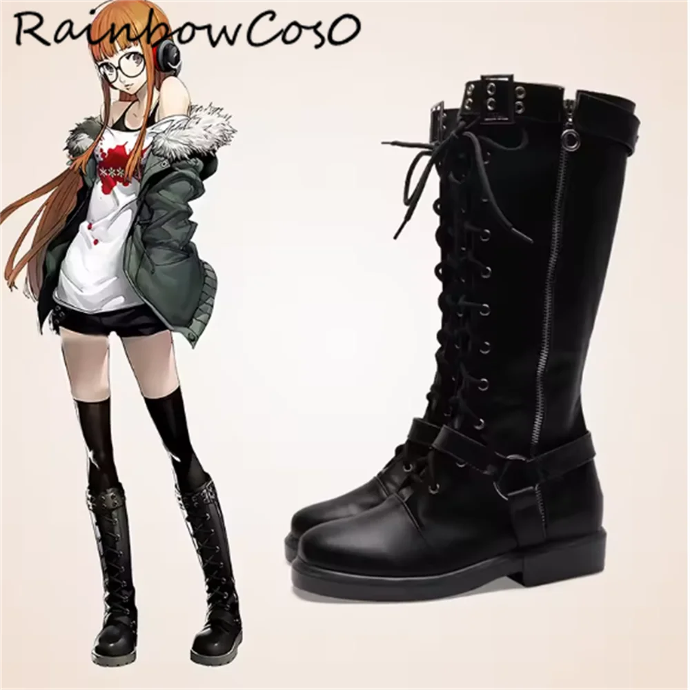 Futaba Sakura Persona 5 P5 Cosplay zapatos botas juego Anime fiesta Halloween RainbowCos0 W5209